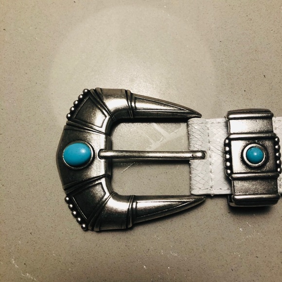 IRO White Belt with Silver and Turquoise Accents main image 14